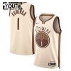 Maillot Basket Enfant Golden State Warriors Jonathan Kuminga 2025-26 Nike City Edition Blanc Swingman